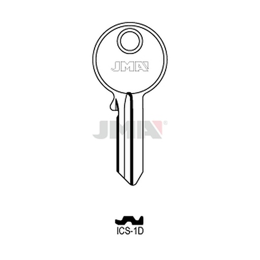 [ICS-1D] Clé plate acier ICS-1D