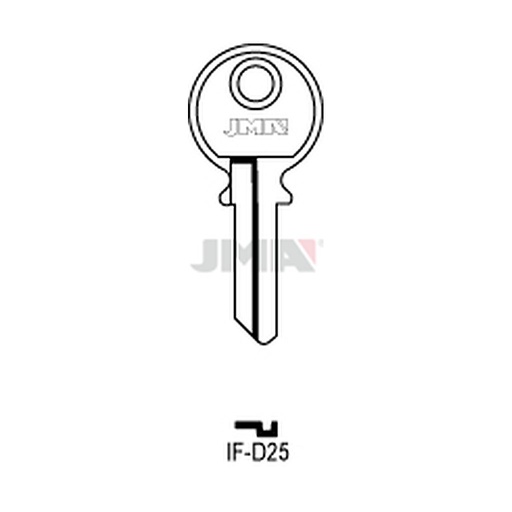 [IF-D25] Clé plate acier IF-D25
