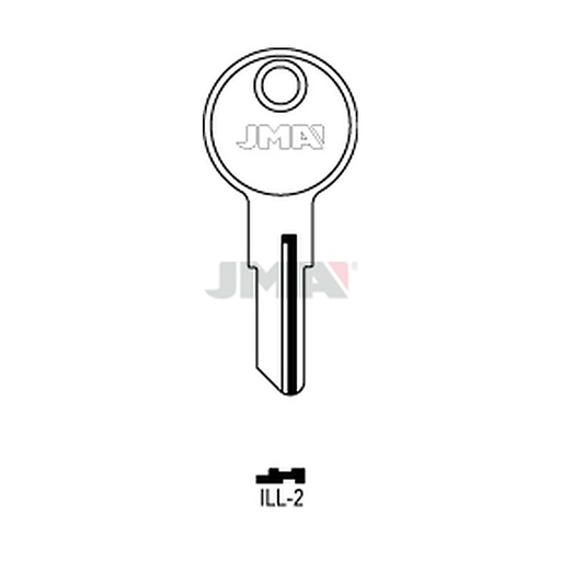 [ILL-2] Clé plate laiton ILL-2