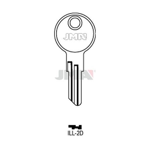 [ILL-2D] Clé plate laiton ILL-2D