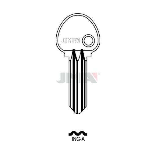 [ING-A] Clé plate acier ING-A