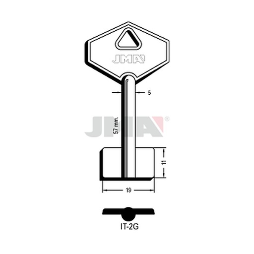 [IT-2G] Clé dp tf l - 70 mm IT-2G