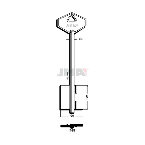 [IT-3G] Clé dp tf l 101 a 145 mm IT-3G