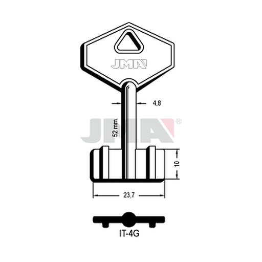 [IT-4G] Clé dp tf l - 70 mm IT-4G