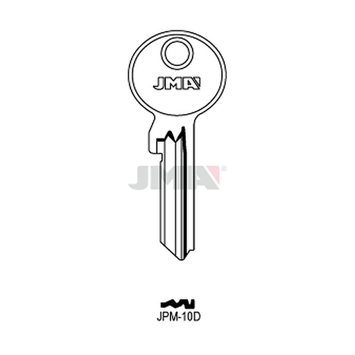 [JPM-10D] Clé plate acier issue de secours anti panique BT
